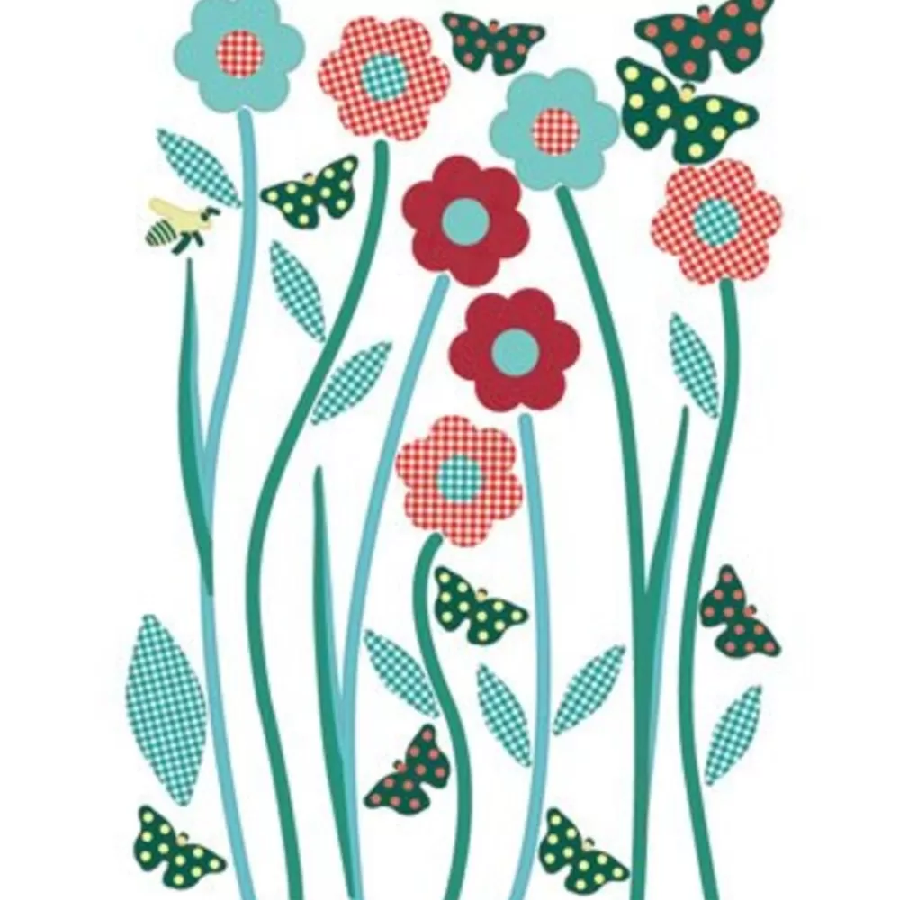 Clearance Kidzsupplies Around The Wall Around The Wall Muursticker Vlinders En Bloemen