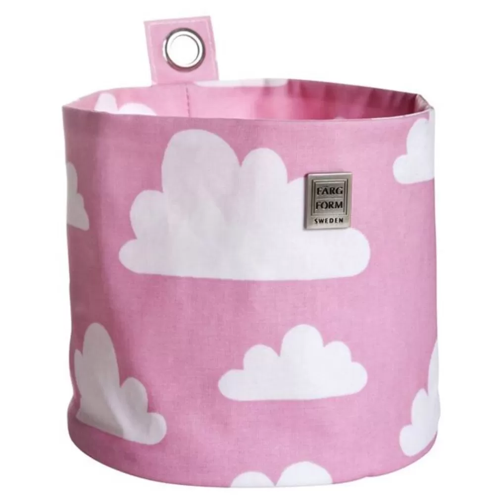 Online Kidzsupplies Farg & Form Zweden Farg En Form Ophangmandje Wolken Roze Groot