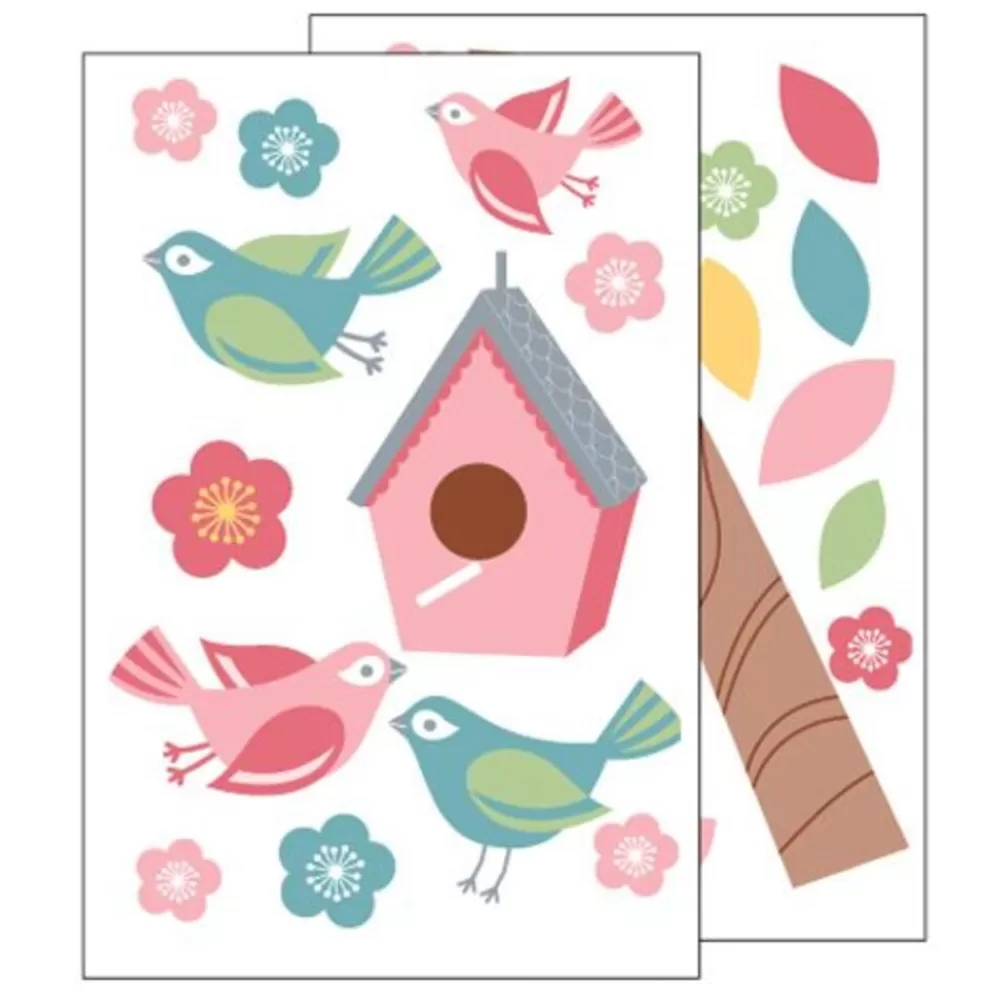 Cheap Kidzsupplies Forwalls Forwalls Muursticker Tak Met Vogels En Vogelhuis
