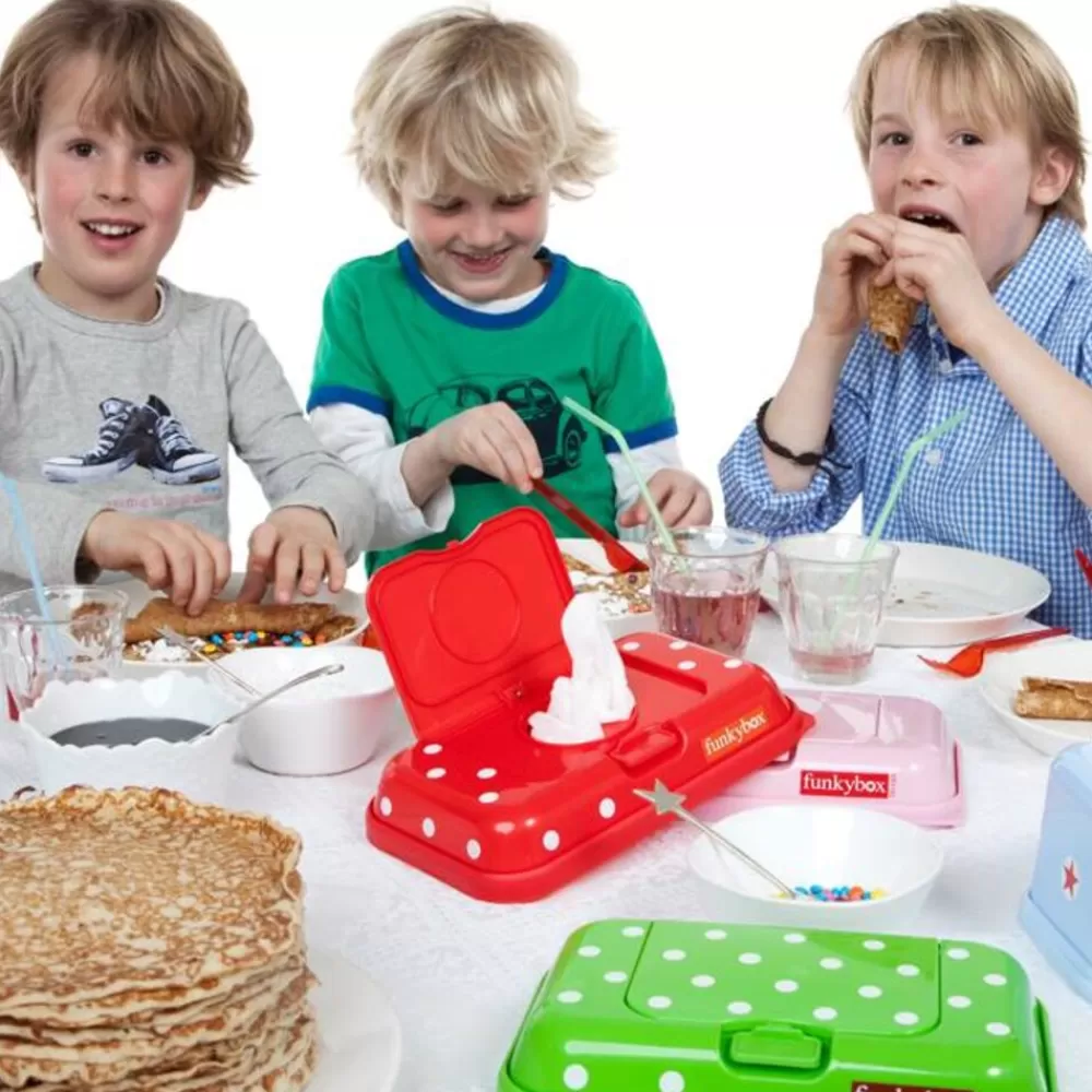 Store Kidzsupplies Funkybox Funkybox To Go Bewaardoos Voor Billendoekjes En Snoetenpoetsers Rood
