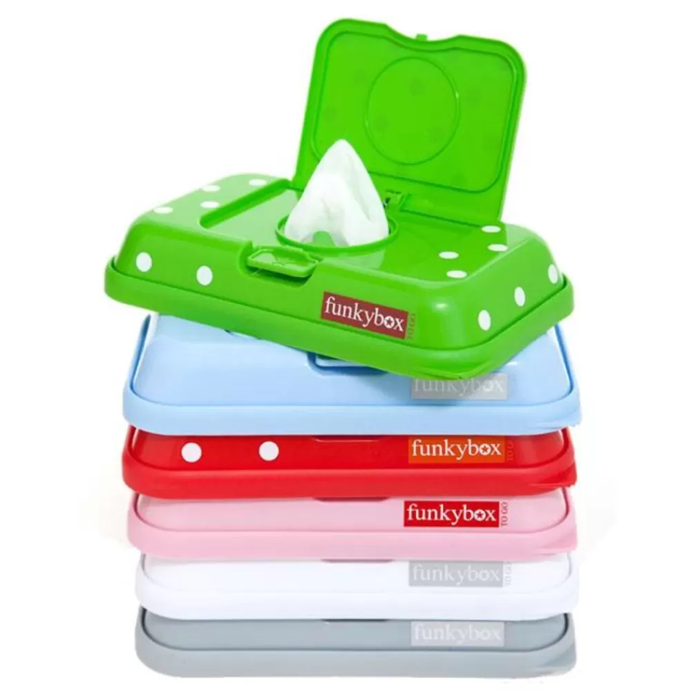 Shop Kidzsupplies Funkybox Funkybox To Go Bewaardoos Voor Billendoekjes En Snoetenpoetsers Roze Hartjes
