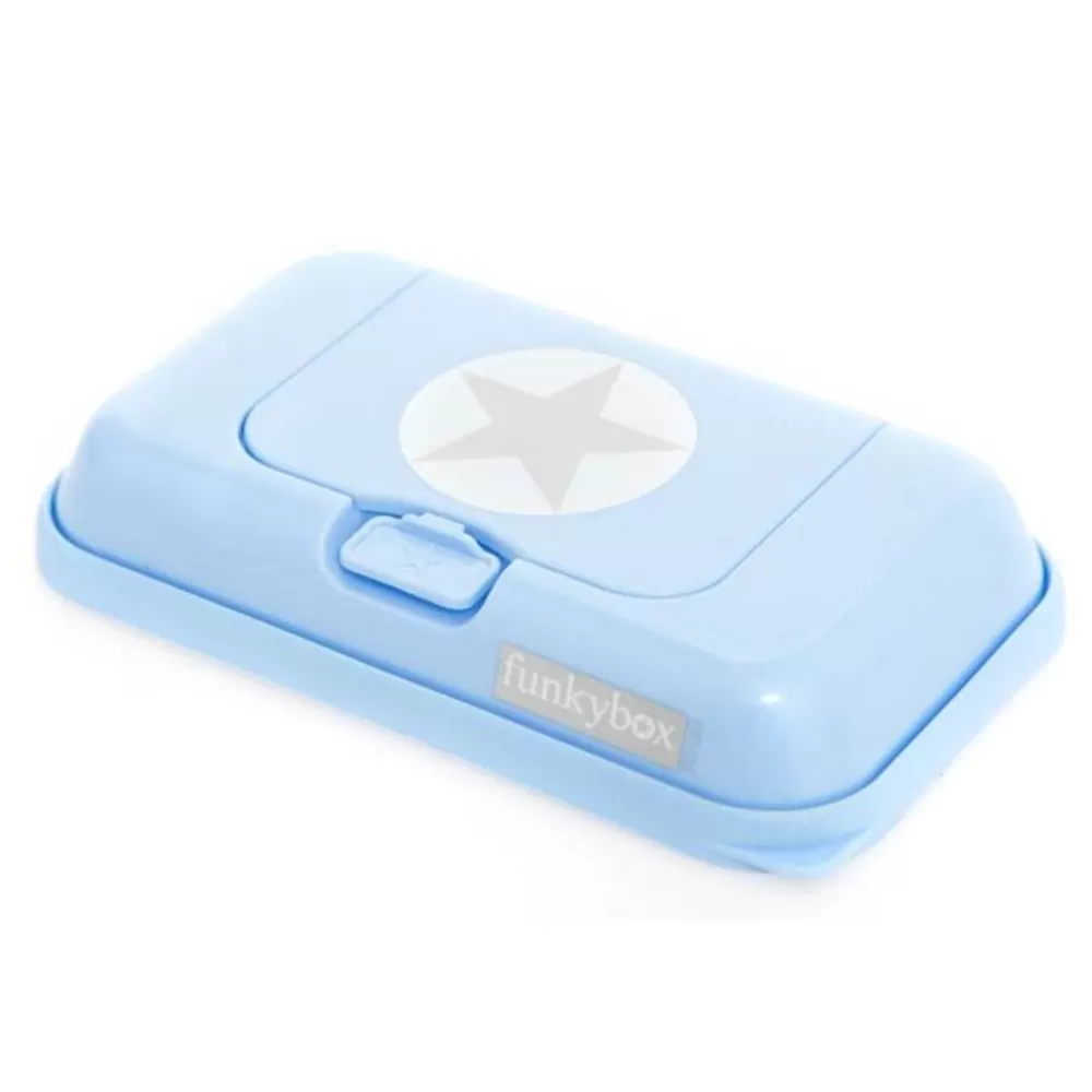 Flash Sale Kidzsupplies Funkybox Funkybox To Go Bewaardoos Voor Billendoekjes En Snoetenpoetsers Silver Star Blauw