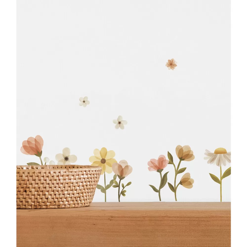 New Kidzsupplies Lilipinso Muursticker Felidae Bloemen Vintage Flowers