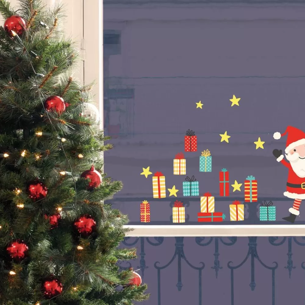 Shop Kidzsupplies Nouvelles Images Raamsticker Kerstman Vintage