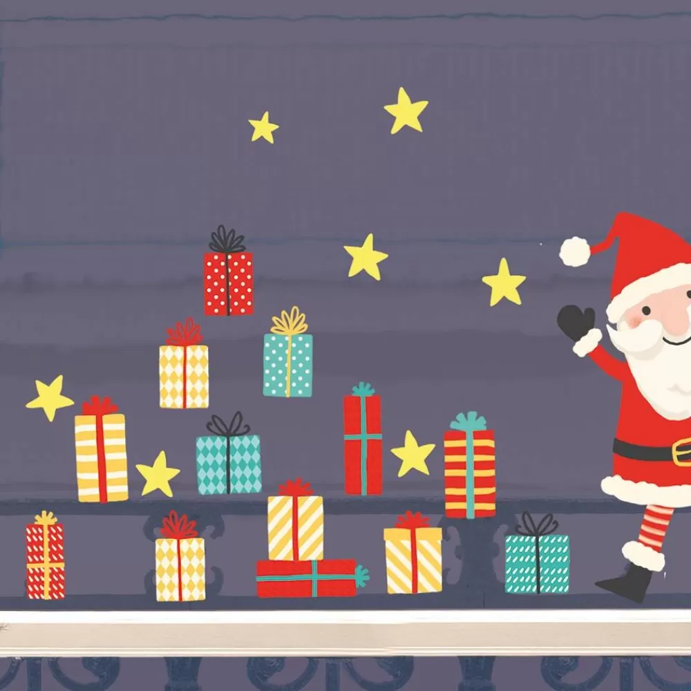 Shop Kidzsupplies Nouvelles Images Raamsticker Kerstman Vintage