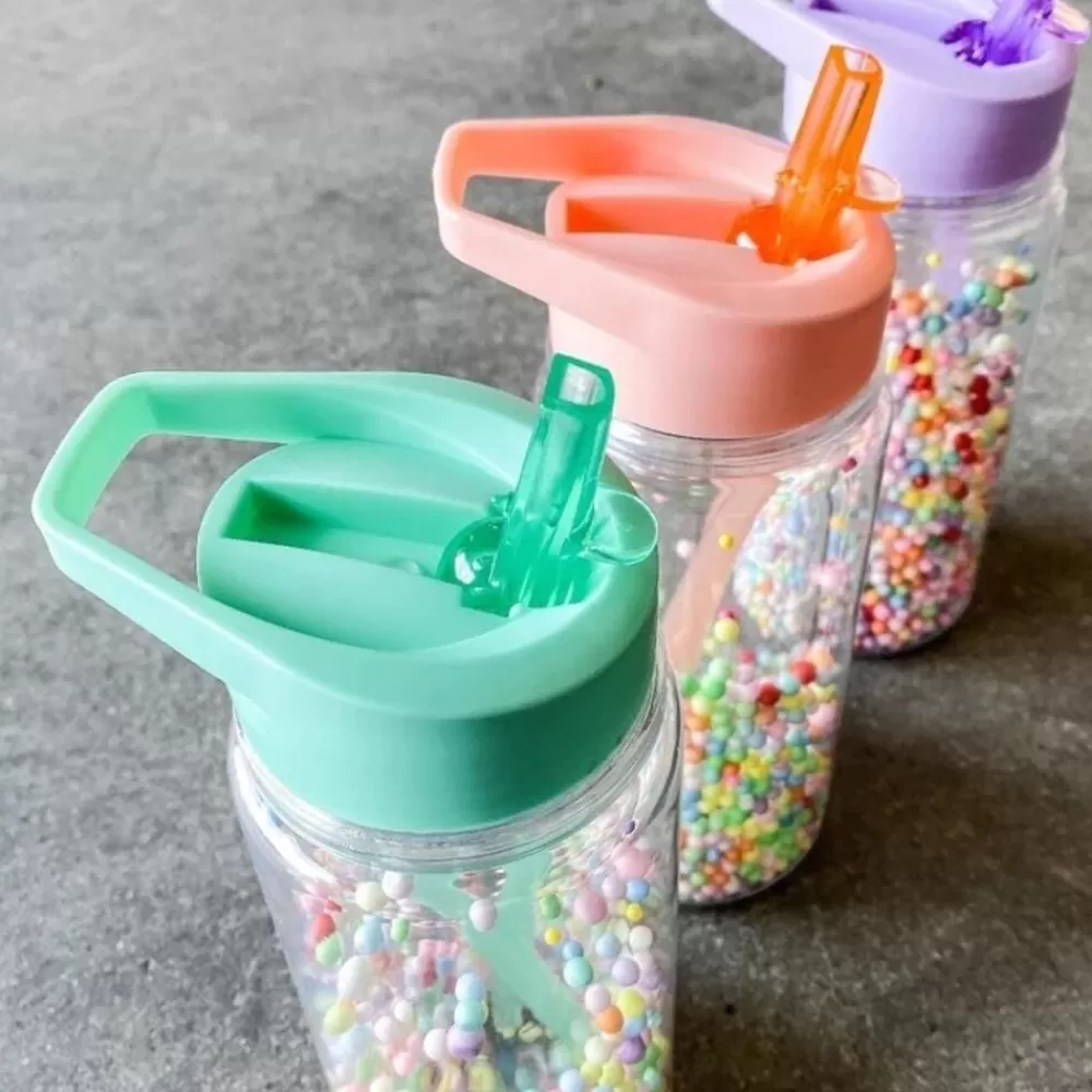 Hot Kidzsupplies Petit Monkey Drinkfles Marcaron Pops Paars