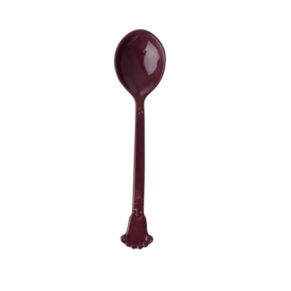 New Kidzsupplies Rice Melamine Theelepel Vintage Rood Bruin