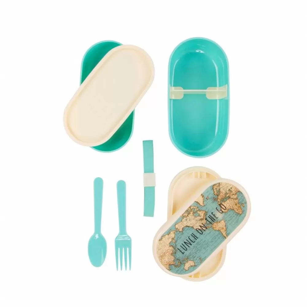 Cheap Kidzsupplies Rjb Stone Lunchtrommel Bento Vintage Map