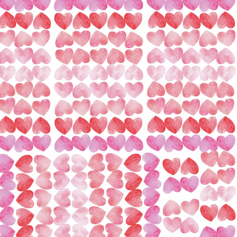 Discount Kidzsupplies Roommates Muursticker Hartjes Watercolor Hearts