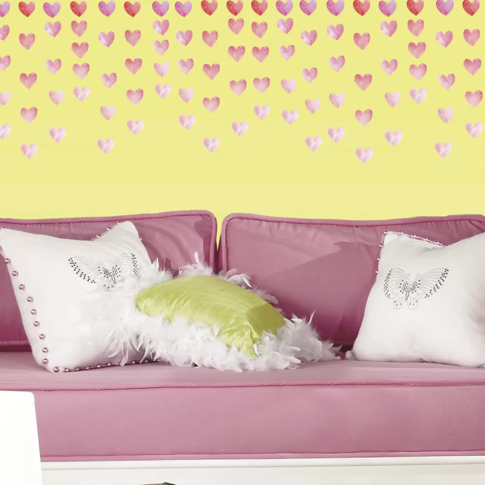 Discount Kidzsupplies Roommates Muursticker Hartjes Watercolor Hearts